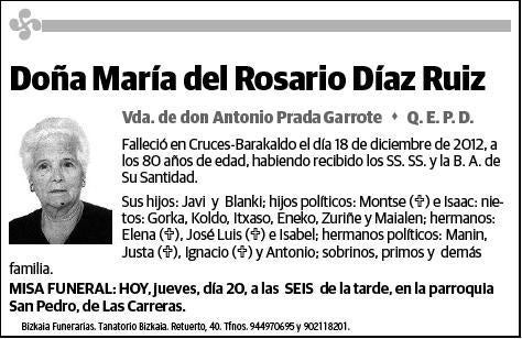 DIAZ RUIZ,MARIA DEL ROSARIO