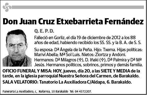 ETXEBARRIETA FERNANDEZ,JUAN CRUZ