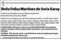 MARTINEZ DE SORIA GARAY,FELISA