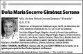 GIMENEZ SERRANO,MARIA SOCORRO