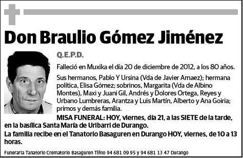 GOMEZ JIMENEZ,BRAULIO