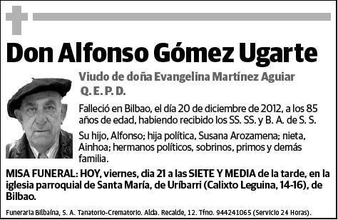 GOMEZ UGARTE,ALFONSO