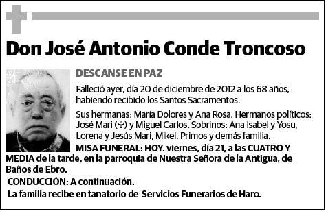 CONDE TRONCOSO,JOSE ANTONIO