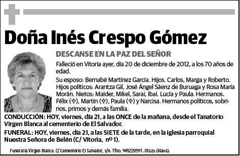 CRESPO GOMEZ,INES