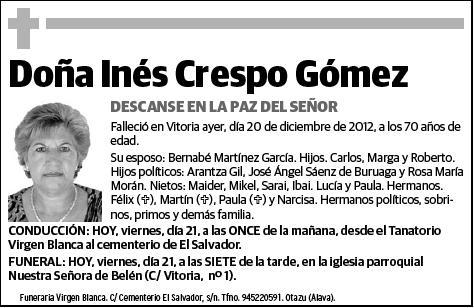 CRESPO GOMEZ,INES