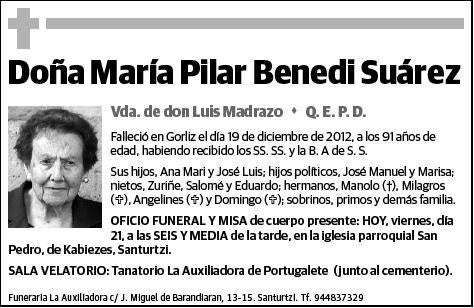 BENEDI SUAREZ,MARIA PILAR