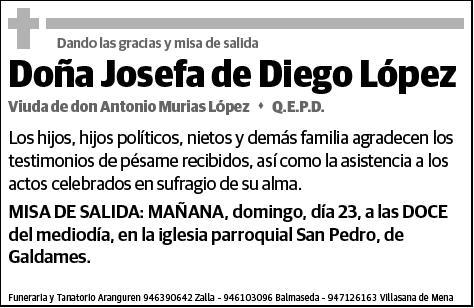 DE DIEGO LOPEZ,JOSEFA