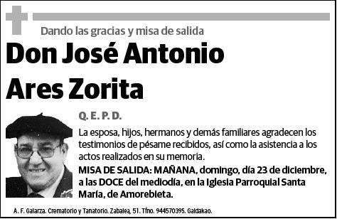 ARES ZORITA,JOSE ANTONIO