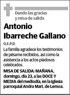 IBARRECHE GALLANO,ANTONIO