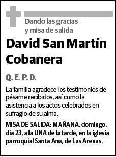 SAN MARTIN COBANERA,DAVID