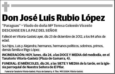 RUBIO LOPEZ,JOSE LUIS