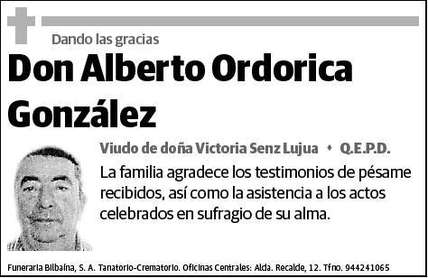 ORDORICA GONZALEZ,ALBERTO