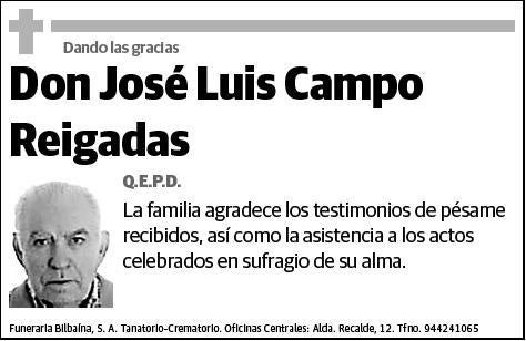 CAMPO REIGADAS,JOSE LUIS