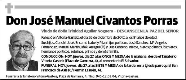 CIVANTOS PORRAS,JOSE MANUEL