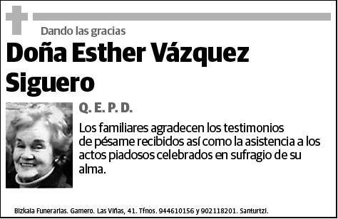 VAZQUEZ SIGUERO,ESTHER