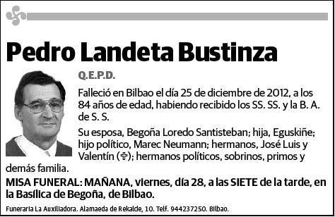 LANDETA BUSTINZA,PEDRO