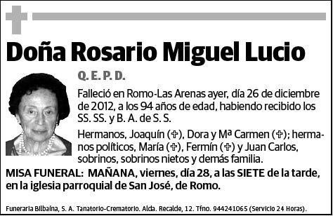 MIGUEL LUCIO,ROSARIO