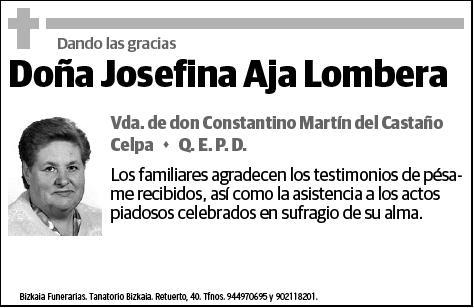 AJA LOMBERA,JOSEFINA