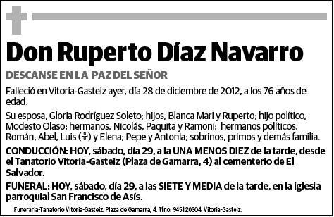 DIAZ NAVARRO,RUPERTO