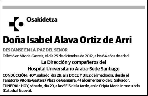 ALAVA ORTIZ DE ARRI,ISABEL