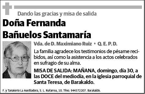 BAÑUELOS SANTAMARIA,FERNANDA