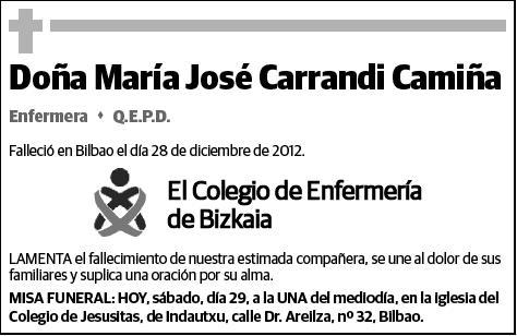 CARRANDI CAMIÑA,MARIA JOSE