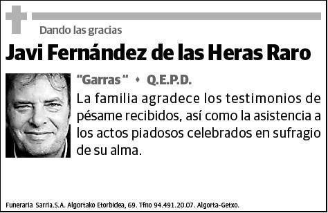 FERNANDEZ DE LAS HERAS,JAVI