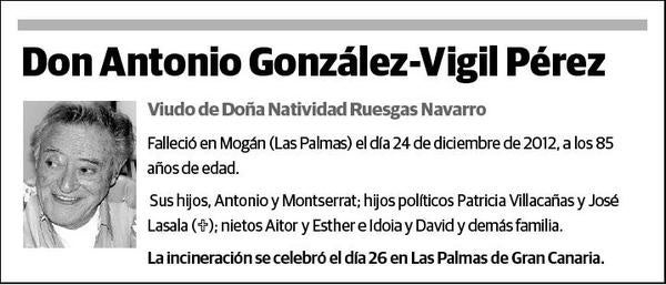 GONZALEZ-VIGIL PEREZ,ANTONIO