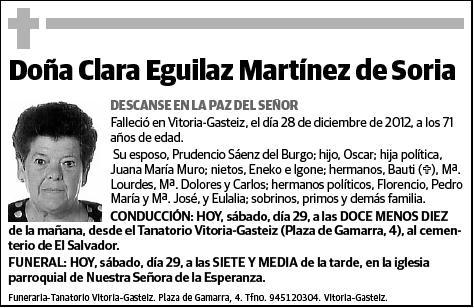 EGUILAZ MARTINEZ DE SORIA,CLARA