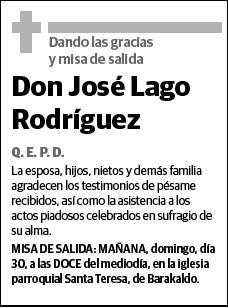 LAGO RODRIGUEZ,JOSE