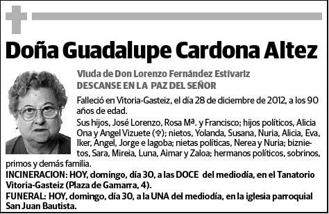 CARDONA ALTEZ,GUADALUPE