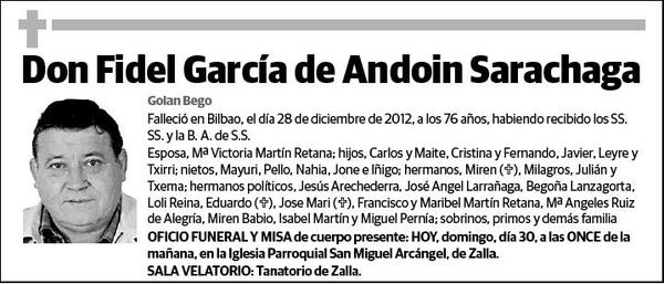 GARCIA DE ANDOIN SARACHAGA,FIDEL