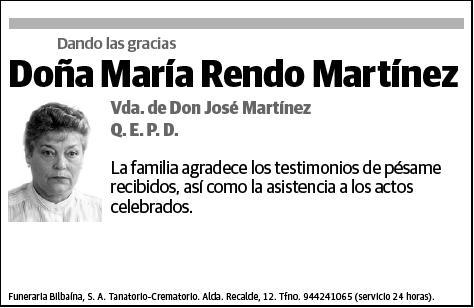 RENDO MARTINEZ,MARIA