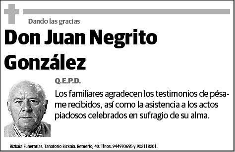 NEGRITO GONZALEZ,JUAN