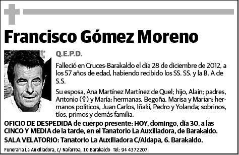 GOMEZ MORENO,FRANCISCO