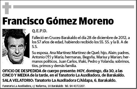 GOMEZ MORENO,FRANCISCO