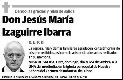 IZAGUIRRE IBARRA,JESUS MARIA