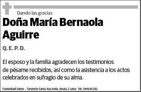 BERNAOLA AGUIRRE,MARIA