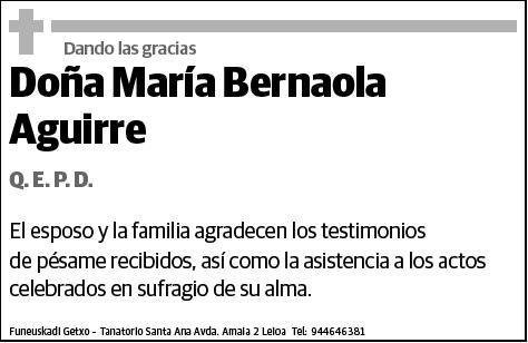 BERNAOLA AGUIRRE,MARIA