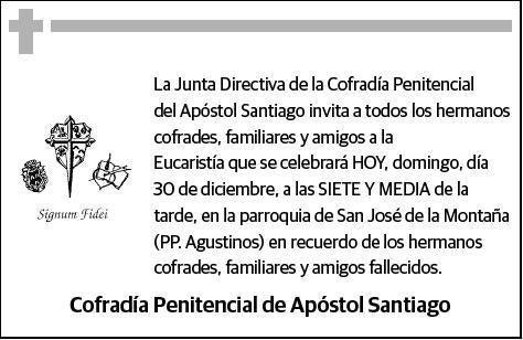 APOSTOL SANTIAGO,COFRADIA PENITENCIAL