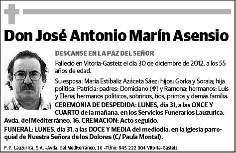 MARIN ASENSIO,JOSE ANTONIO