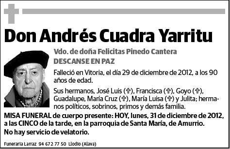 CUADRA YARRITU,ANDRES