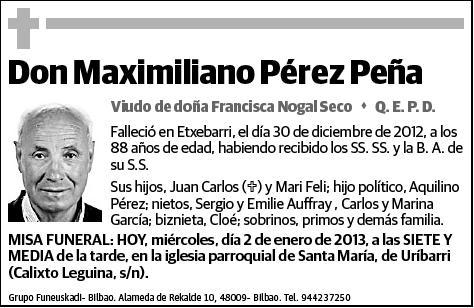 PEREZ PEÑA,MAXIMILIANO