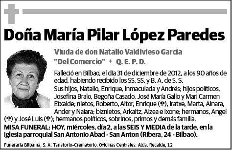 LOPEZ PAREDES,MARIA PILAR