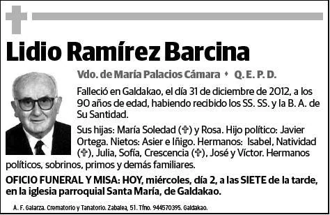 RAMIREZ BARCINA,LIDIO