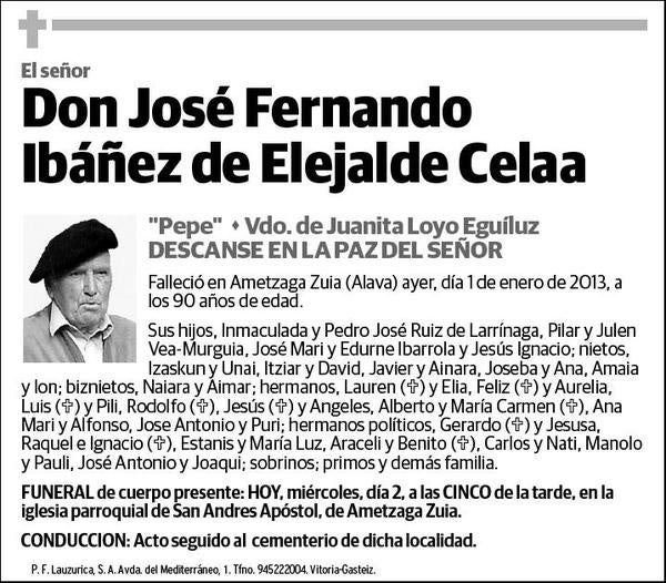 IBAÑEZ DE ELEJALDE CELAA,JOSE FERNANDO