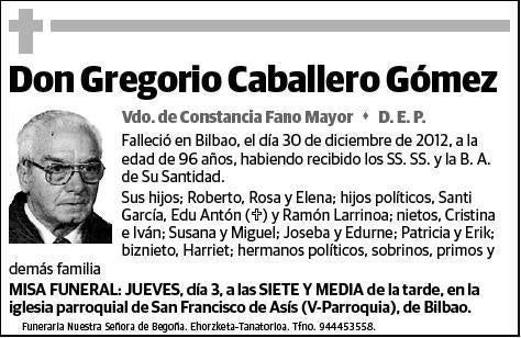 CABALLERO GOMEZ,GREGORIO