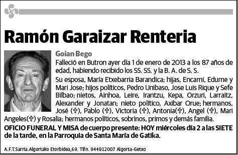 GARAIZAR RENTERIA,RAMON