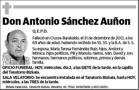 SANCHEZ AUÑON,ANTONIO