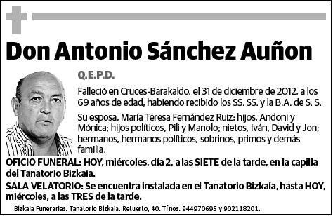 SANCHEZ AUÑON,ANTONIO